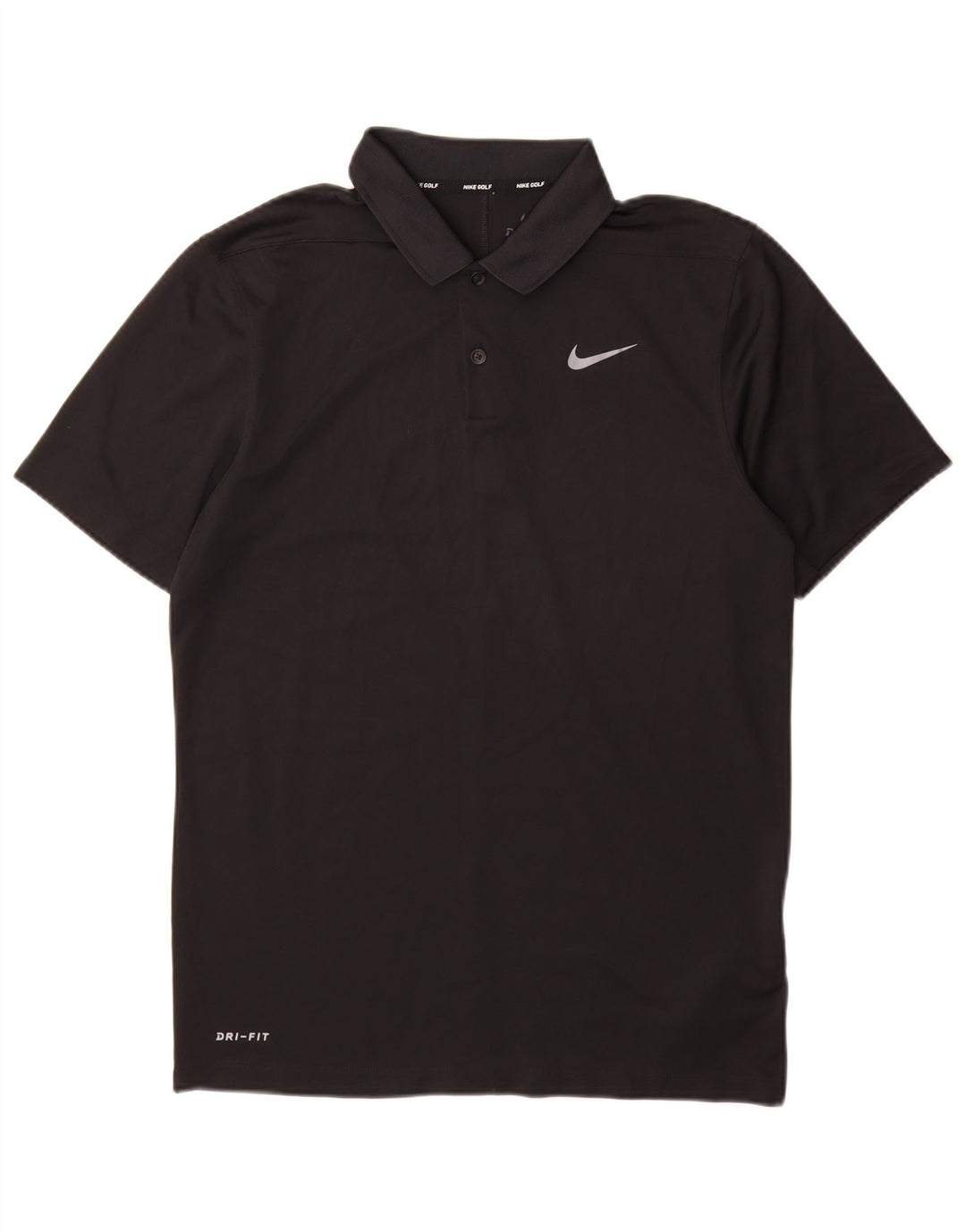Polo Nike da uomo Dri Fit piccola in poliestere nero