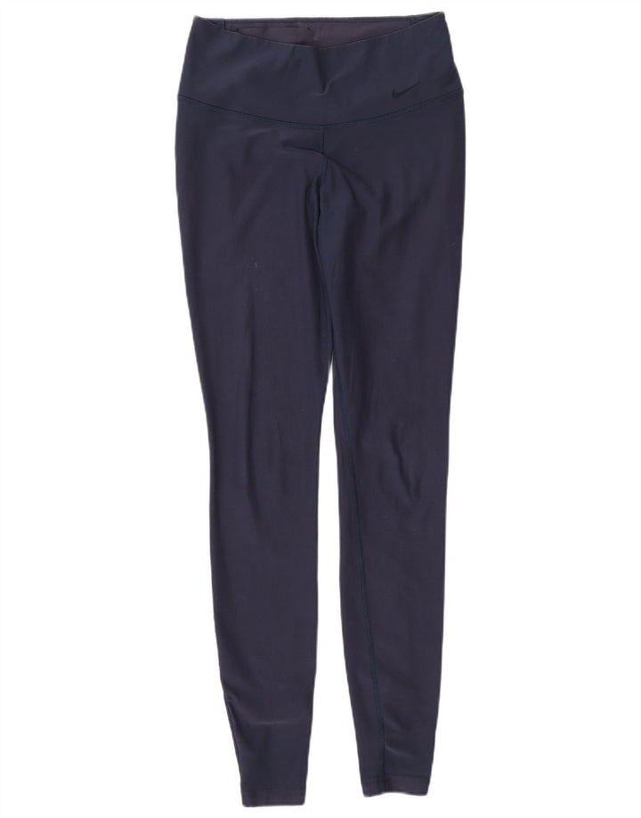 Leggings Dri Fit da donna NIKE UK 6 XS poliestere blu navy