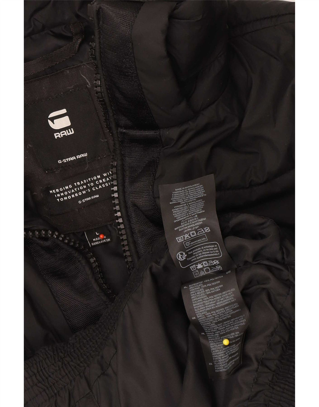 Giacca imbottita da donna G-Star UK 16 grande poliestere nero