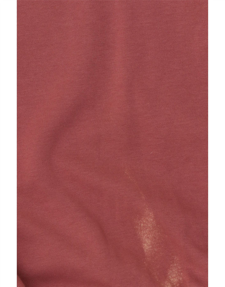 Guess Felpa con grafica da donna Maglione UK 10 Small Pink Colourblock