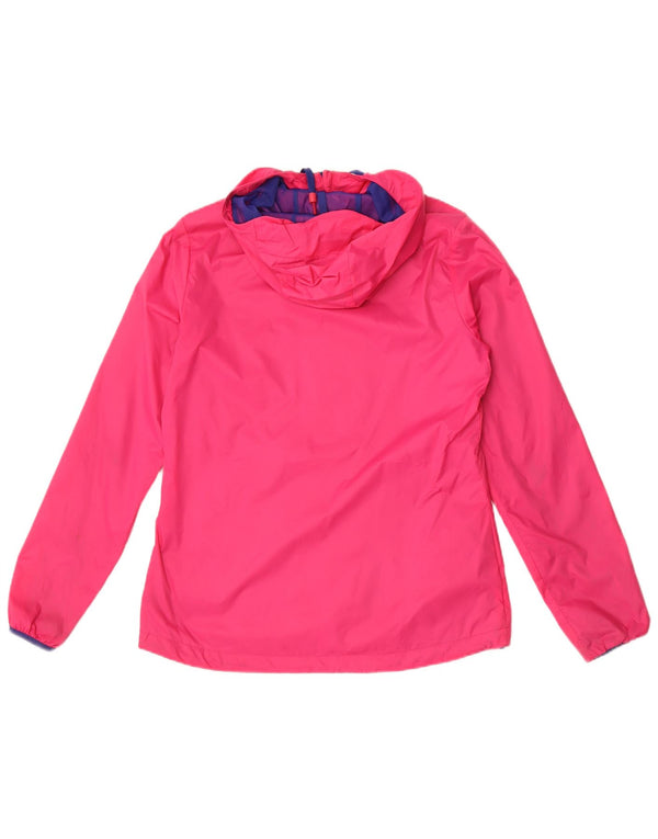 Giacca antipioggia con cappuccio da donna Puma UK 12 rosa medio