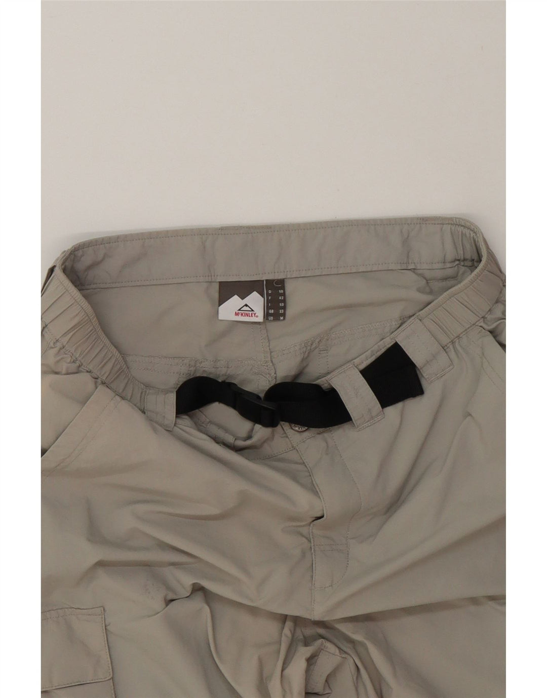 MC KINLEY Womens Capri Trousers W33 L22 Grey Polyamide Vintage MC Kinley and Second-Hand MC Kinley from Messina Hembry 