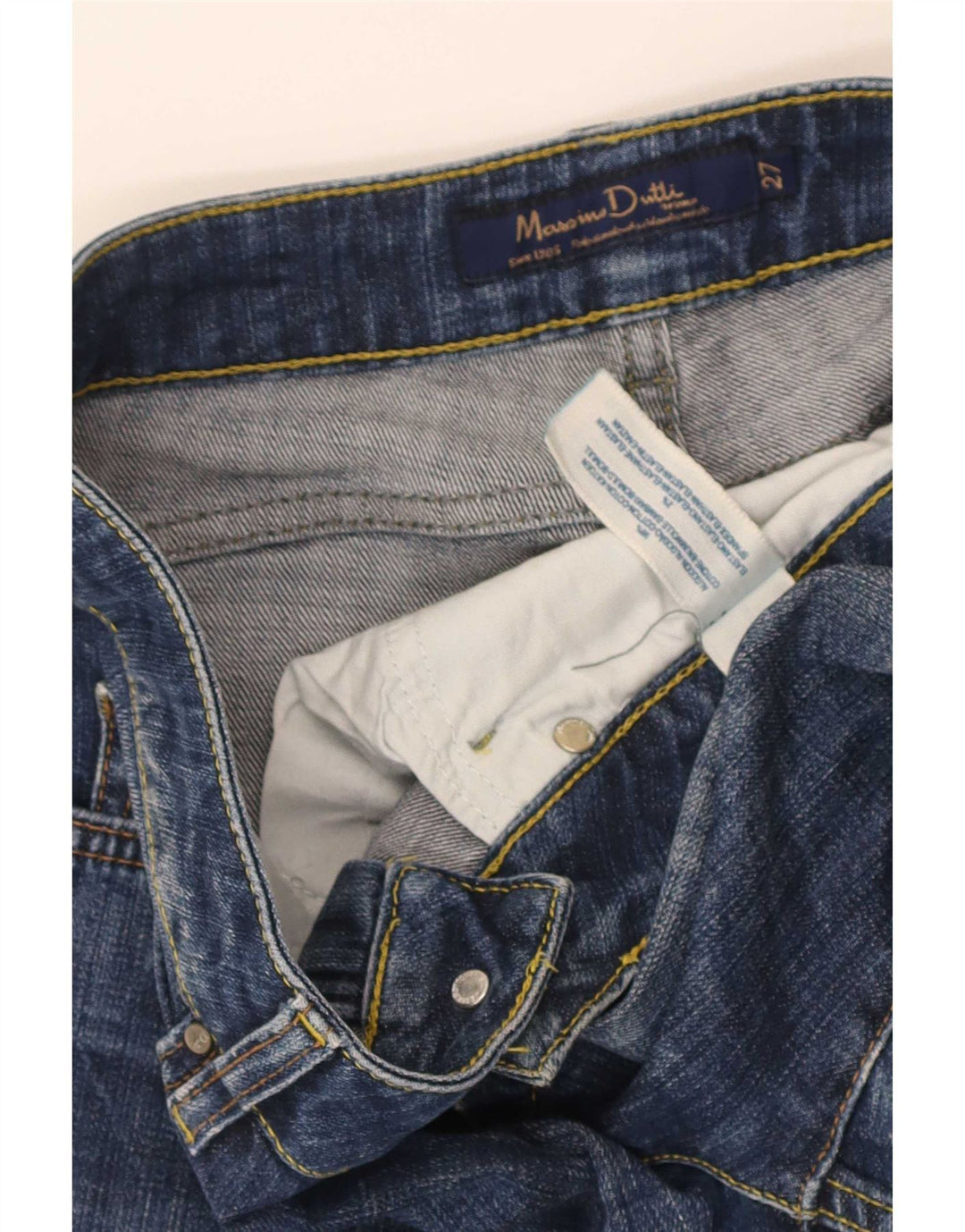 Jeans cropped da donna Massimo Dutti W27 L25 cotone blu