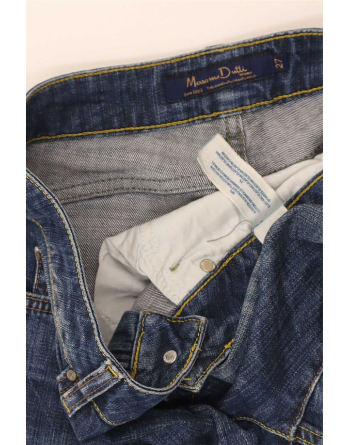 Jeans cropped da donna Massimo Dutti W27 L25 cotone blu
