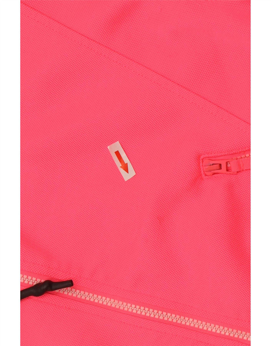 Maglione con cappuccio e zip oversize corto da donna Zara UK 14 Poliestere rosa medio