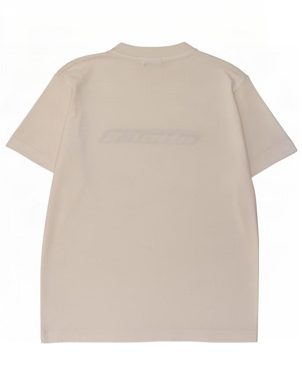 T-shirt grafica da uomo Lotto Top bianco medio