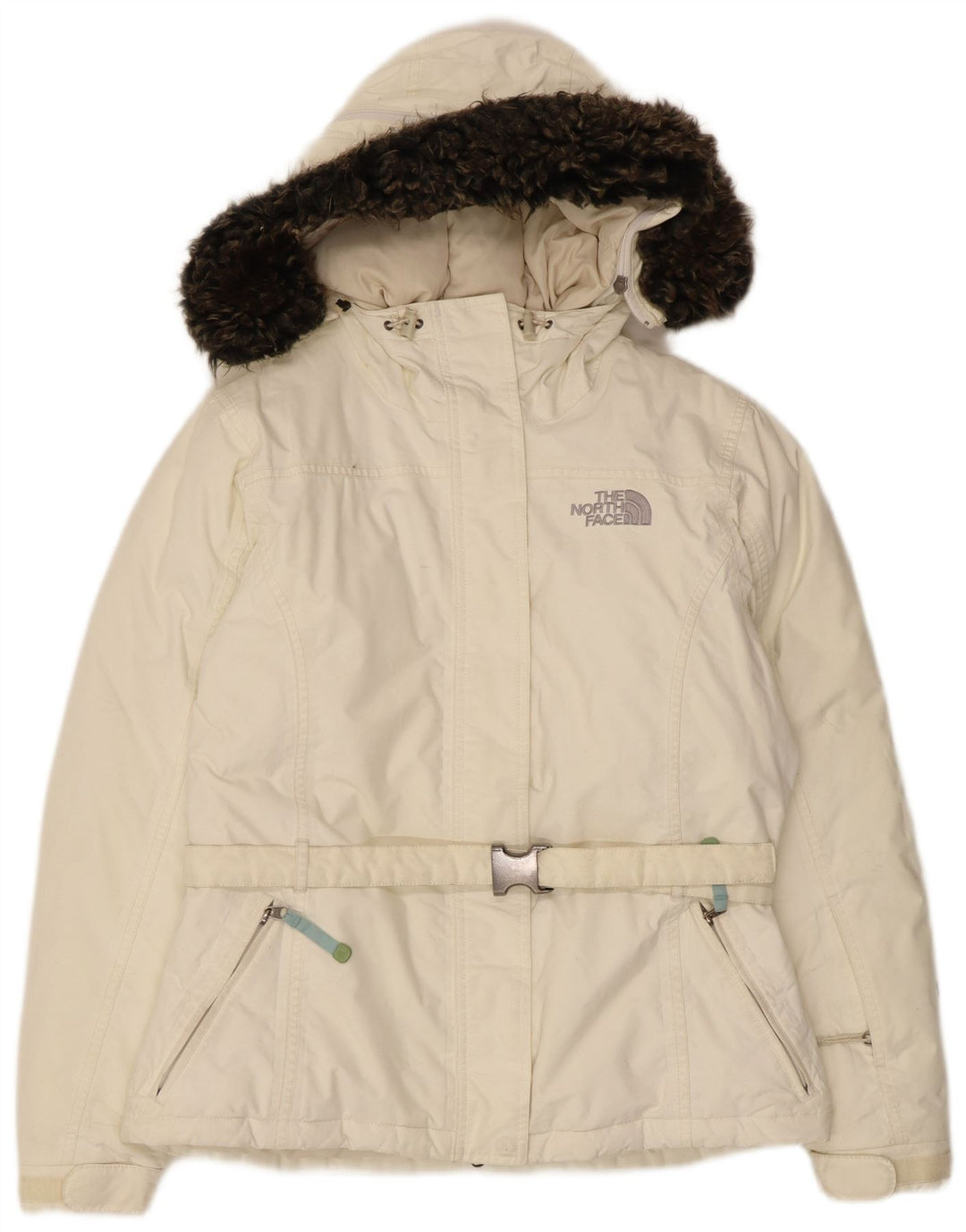 Giacca imbottita con cappuccio da donna The North Face UK 14 Nylon beige medio