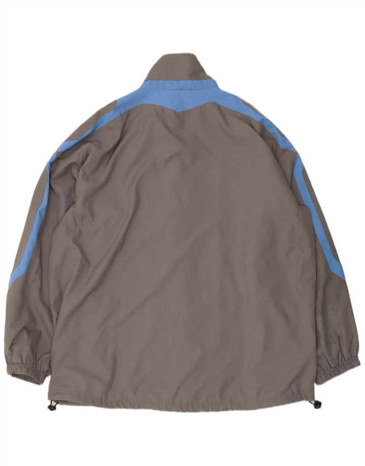 Giacca antipioggia da uomo Umbro UK 42 XL Poliestere color block grigio