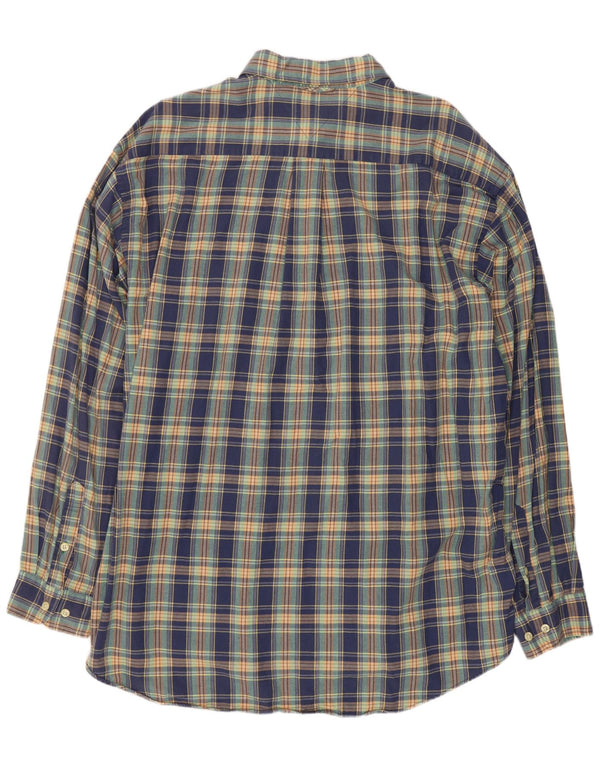 Camicia da uomo Tommy Hilfiger XL in cotone a quadri blu