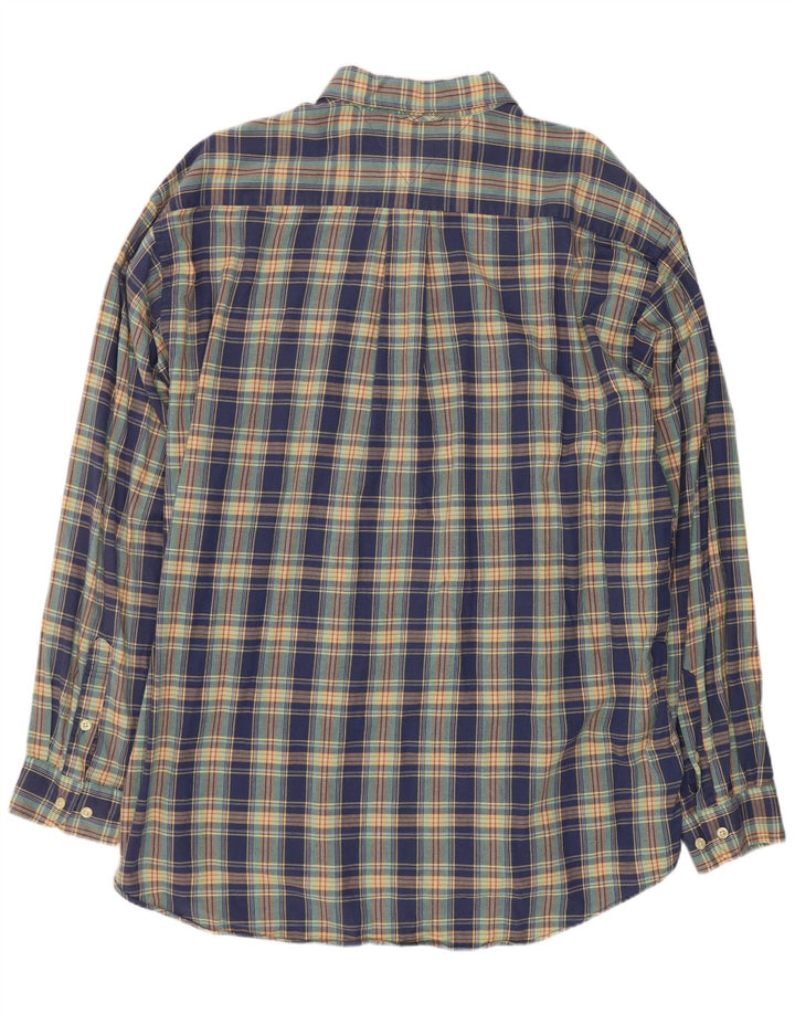 Camicia da uomo Tommy Hilfiger XL in cotone a quadri blu