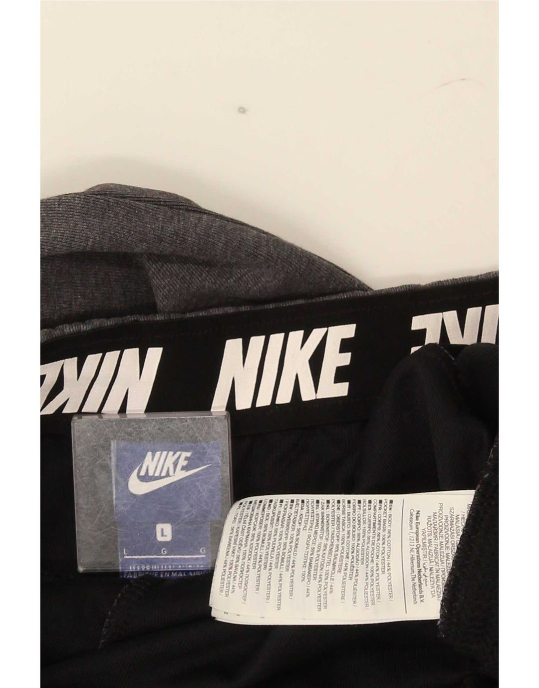 Pantaloni da tuta da uomo Nike Joggers grandi in cotone grigio