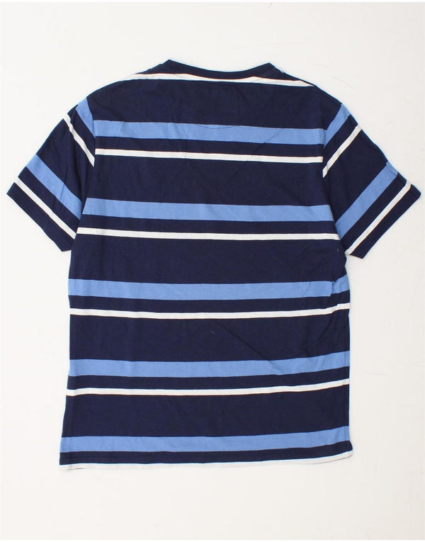 T-shirt da uomo LYLE & SCOTT Top in cotone a righe blu navy medio