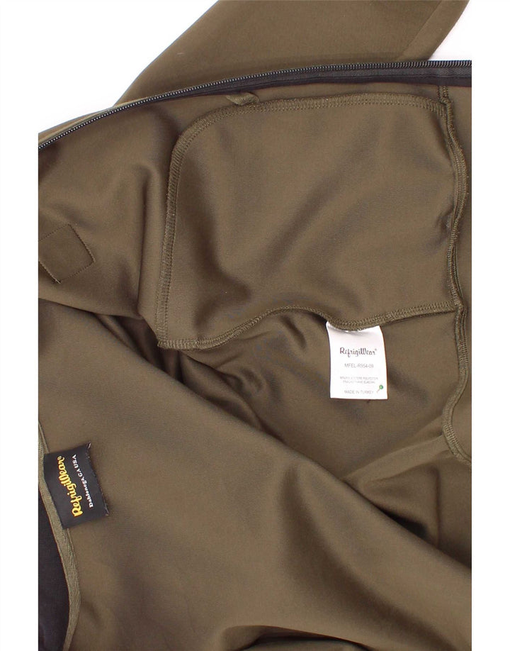 Maglione con cappuccio e zip per ragazzi Refrigiwear 7-8 anni in poliestere kaki