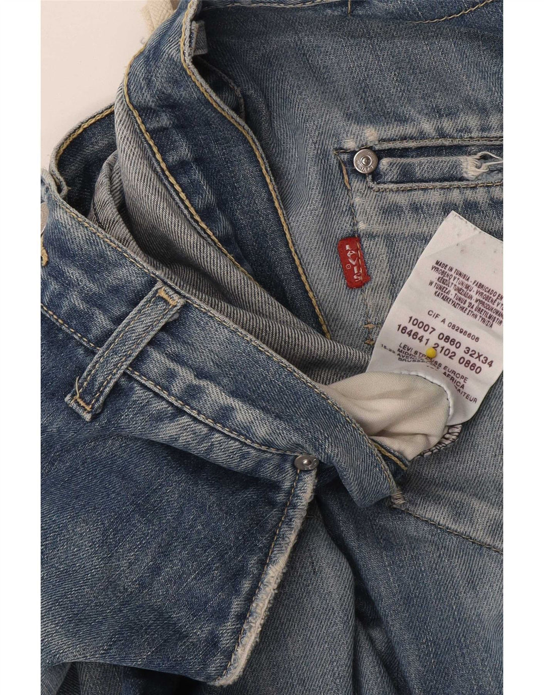 Jeans Bootcut da uomo Levi's W32 L34 in cotone blu