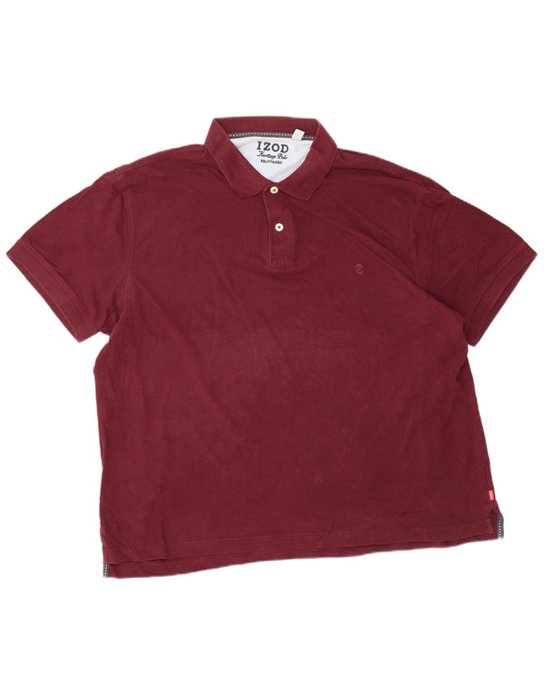 Polo IZOD da uomo Herritage Fit 2XL Bordeaux
