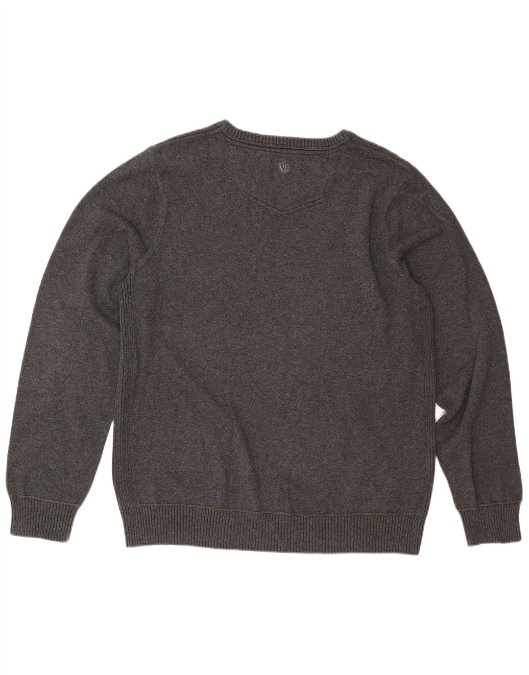 Maglione maglione girocollo da uomo FAT FACE XL in cotone grigio