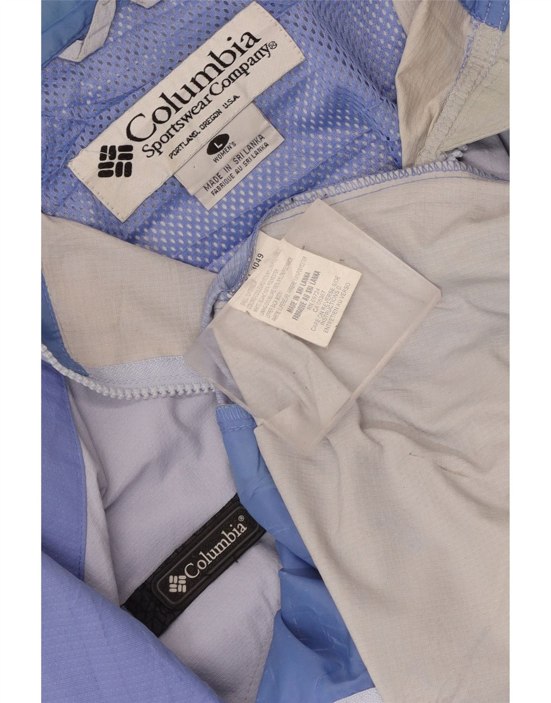 Giacca antipioggia con cappuccio da donna Columbia UK 16 Large Viola Colourblock Poliestere