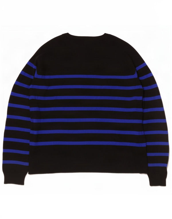 Maglione maglione girocollo da donna Zara UK 10 piccolo a righe nere