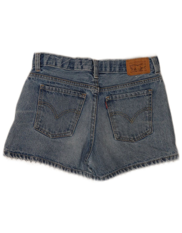 Pantaloncini di jeans Girlfriend Levi's 13-14 anni W28 cotone blu