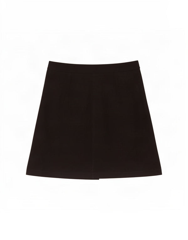 Gonna avvolgente da donna Topshop UK 8 piccola W28 poliestere nero