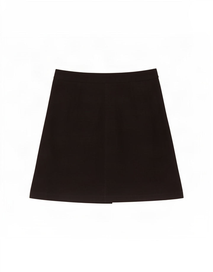 Gonna avvolgente da donna Topshop UK 8 piccola W28 poliestere nero