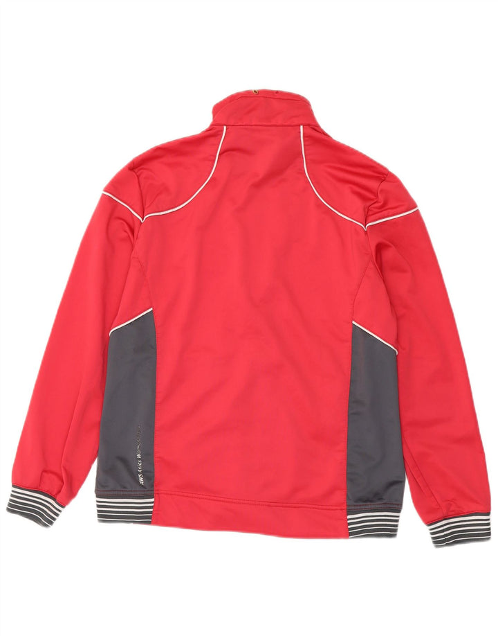 Giacca da tuta da donna Asics UK 18 XL Poliestere color block rosa