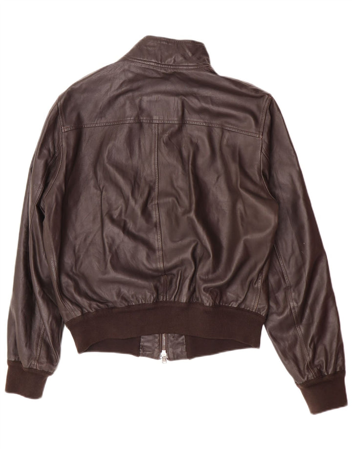 Giacca in pelle vintage da uomo UK 38 Marrone medio