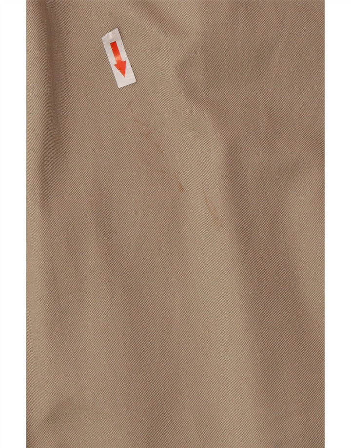 Pantaloni chino da uomo con pegging Izod W38 L25 cotone grigio