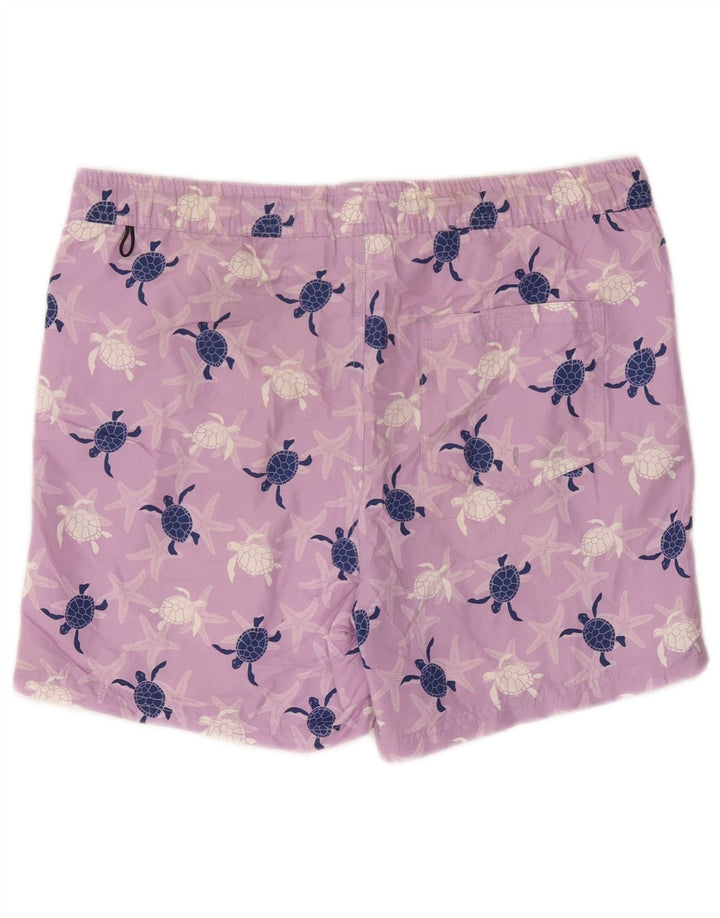 Pantaloncini da bagno grafici da uomo Jack & Jones piccoli in poliestere viola