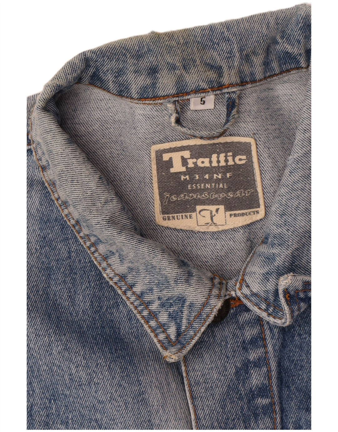 Giacca di jeans da uomo Traffic UK 42 XL Cotone blu