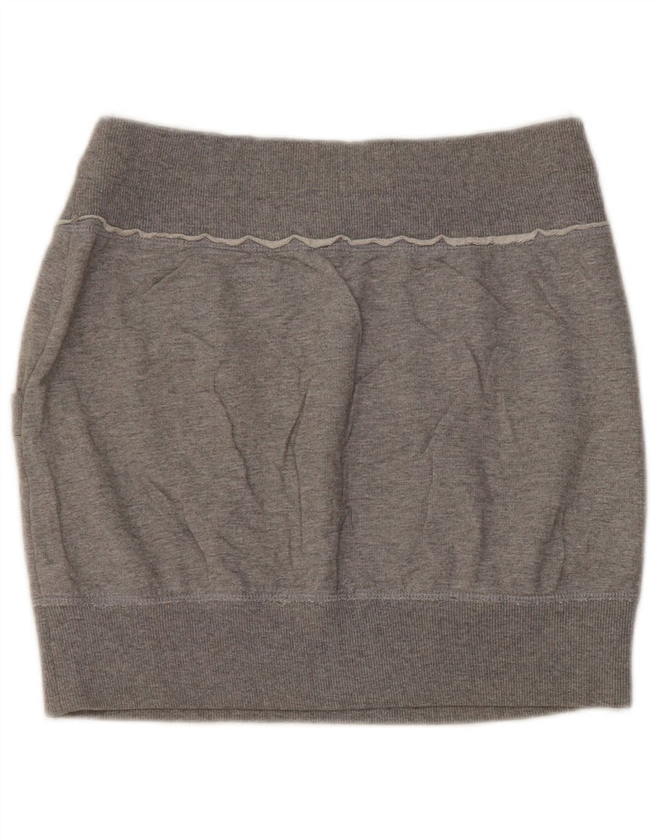 Minigonna Benetton Donna W30 Grigio Medio