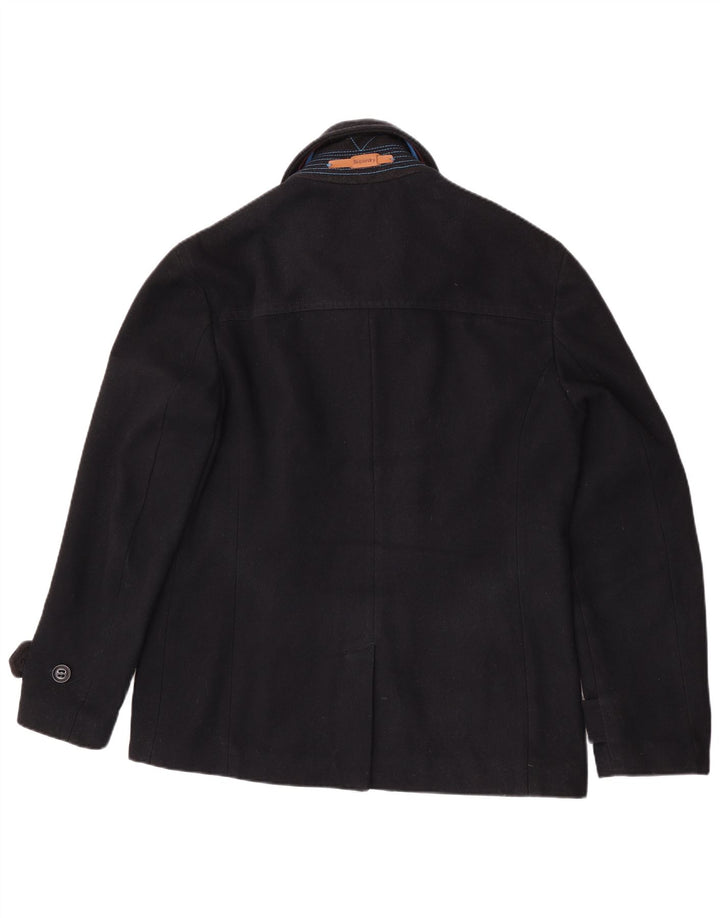 Cappotto da marinaio da donna Superdry Commodity UK 20 2XL Lana blu navy