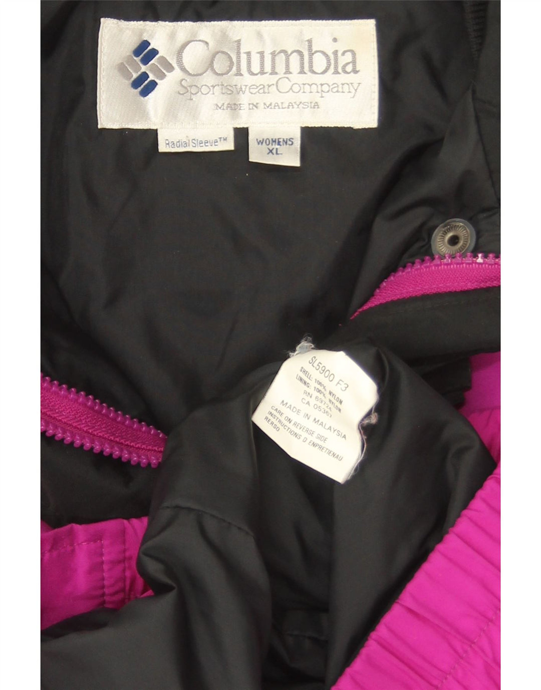 Giacca bomber oversize Bugaboo da donna Columbia UK 18 XL Purple Colourblock