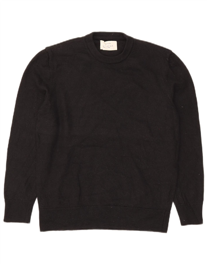 Maglione maglione girocollo da uomo Zara in lana nera media