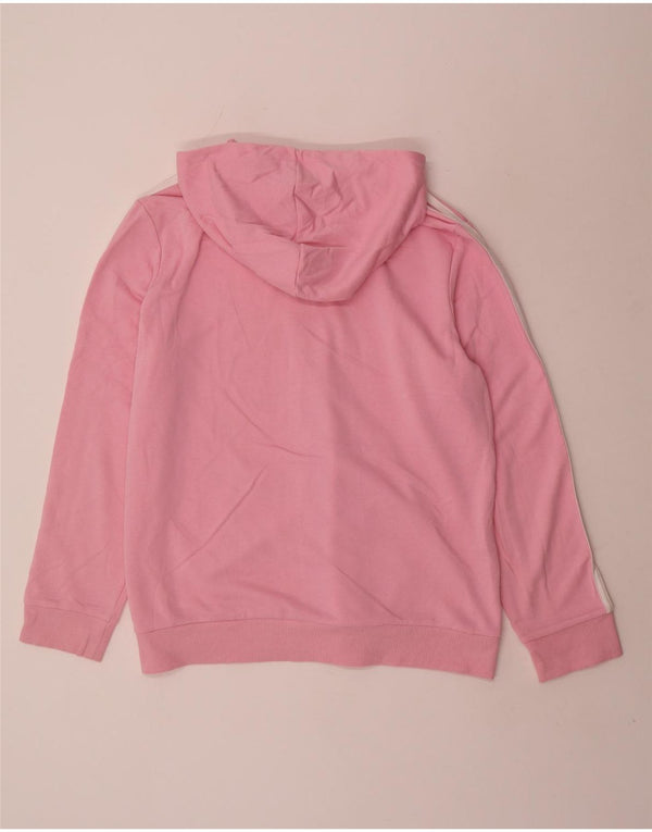 Maglione con cappuccio e zip da donna Adidas UK 24/26 2XL Cotone rosa