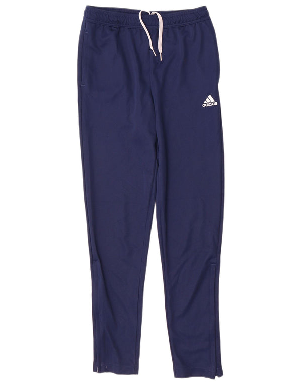 Pantaloni della tuta Adidas Aeroready da ragazzo 13-14 anni in poliestere blu navy