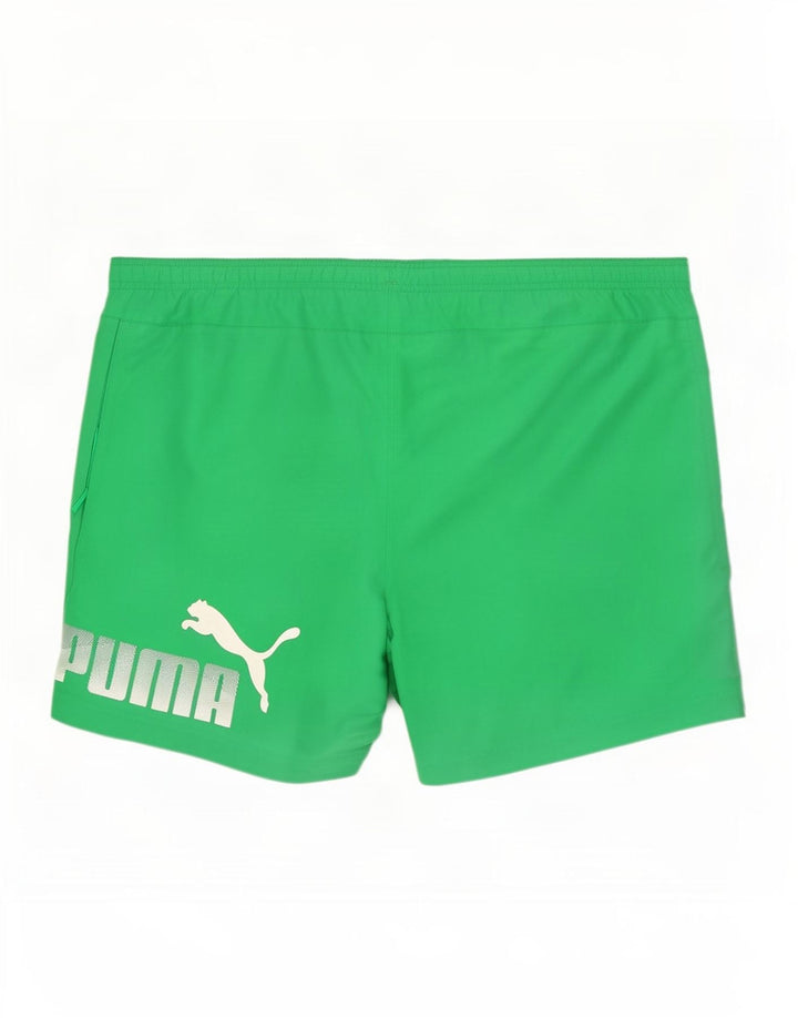 Pantaloncini sportivi grafici da uomo Puma XL verde poliestere