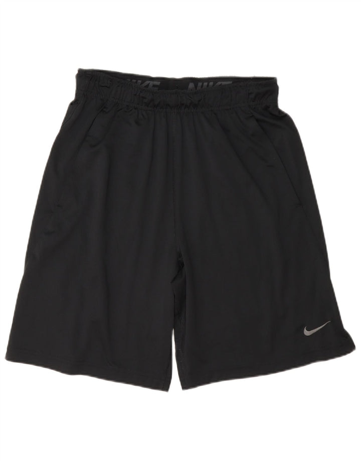 Pantaloncini sportivi Nike Dri Fit da uomo piccoli in poliestere nero