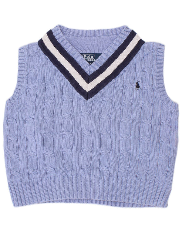 Polo Ralph Lauren Canottiera per ragazzi 2-3 anni in cotone color block blu