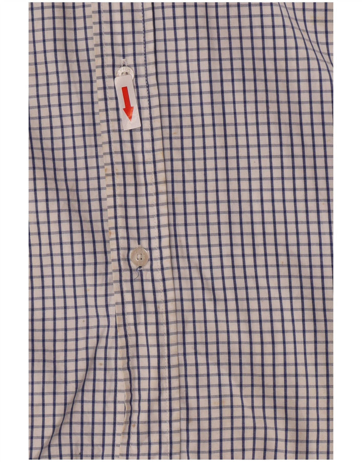 Camicia Fila da uomo in cotone a quadri blu medio