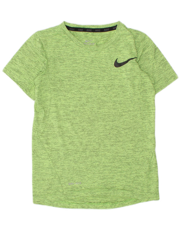 T-shirt Nike bambino Dri Fit Top 6-7 anni XS verde chiazzato