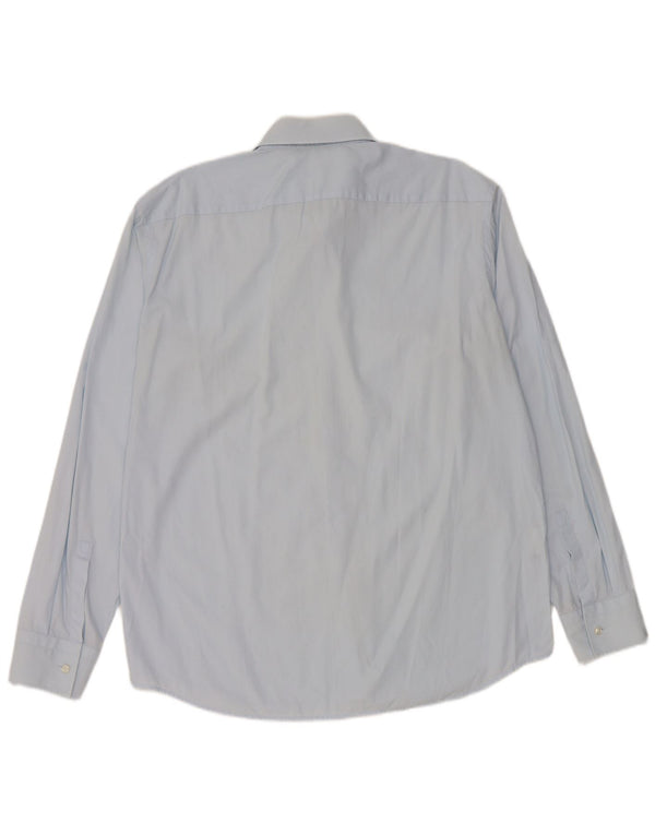 Hugo Boss Mens Regular Fit Shirt Size 43/17 XL Blue Cotton