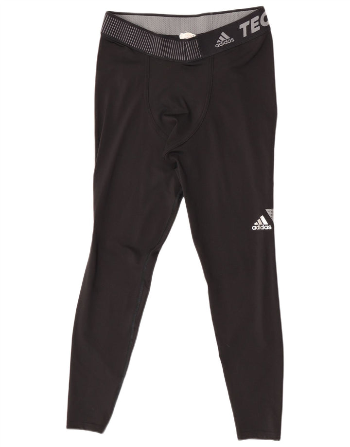 Leggings Adidas Climacool da uomo grandi in poliestere nero