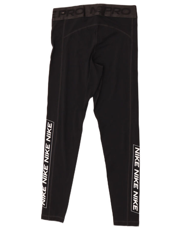Leggings grafici da donna Nike UK 14 poliestere nero medio