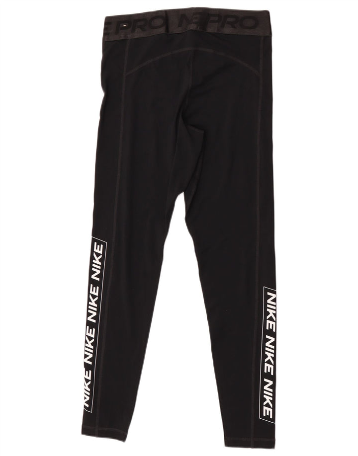 Leggings grafici da donna Nike UK 14 poliestere nero medio