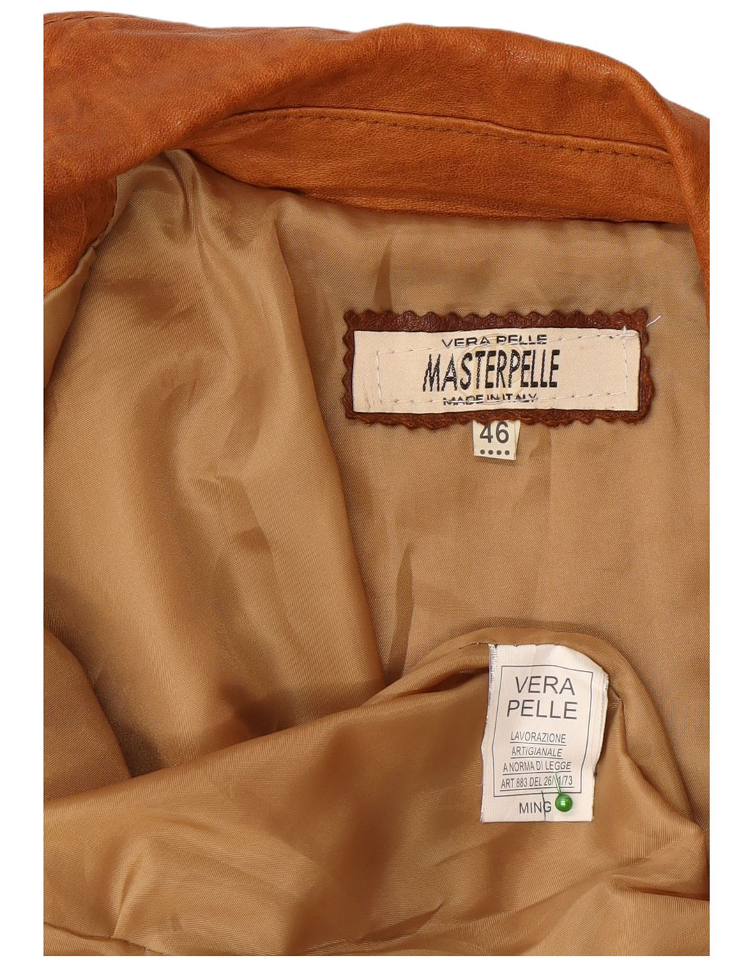 Giacca in Pelle Donna Masterpelle IT 46 Large Pelle Beige