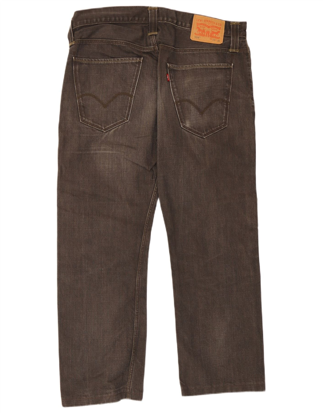Jeans Levi's Uomo 504 Cropped W34 L26 Grigi
