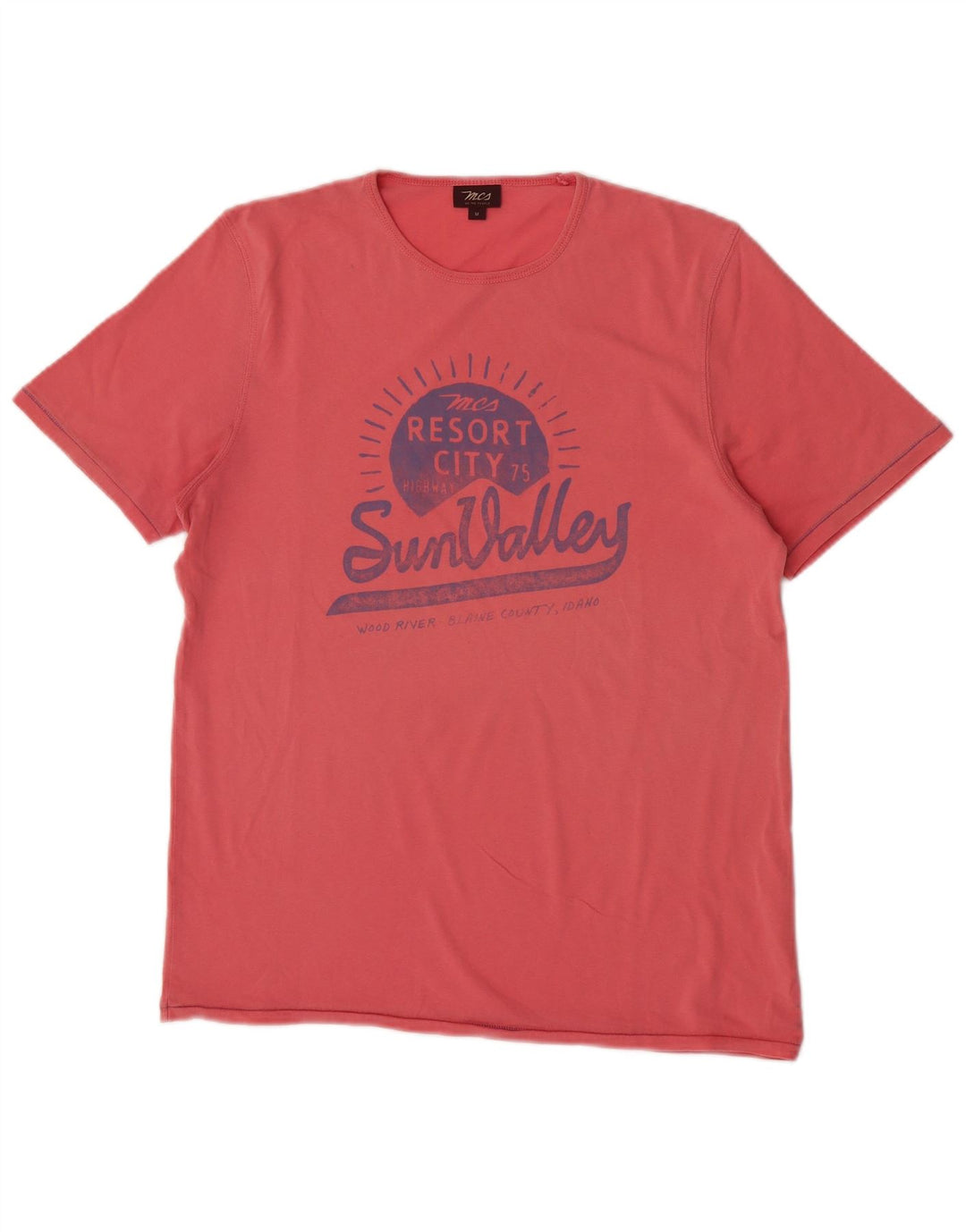 T-shirt grafica da uomo Marlboro Classics Top in cotone rosa medio