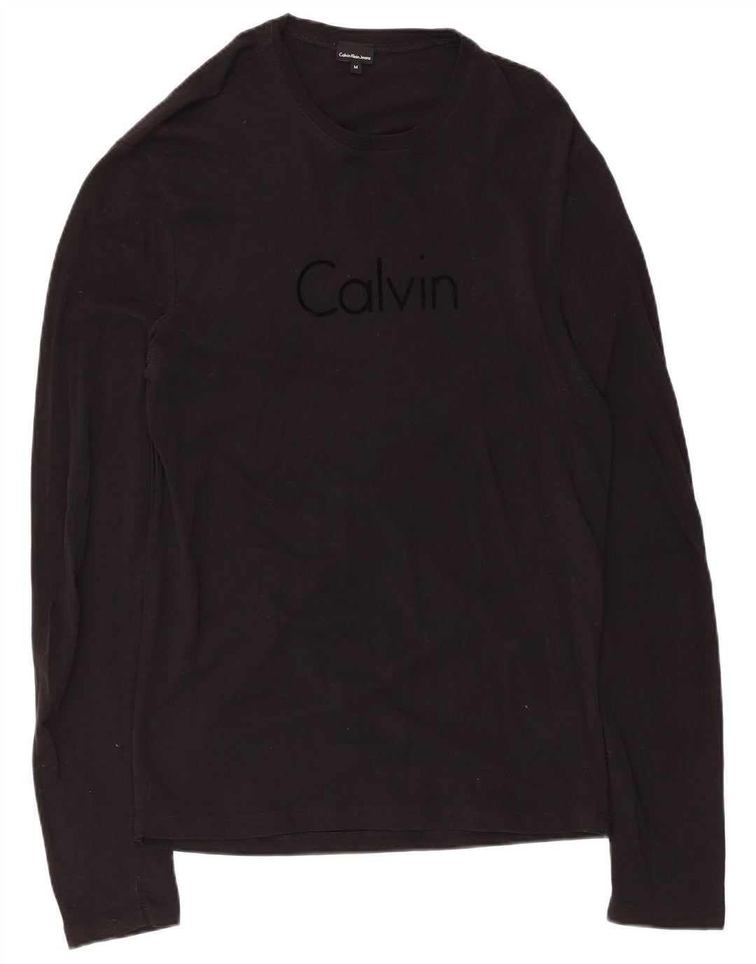 Calvin Klein Jeans Top grafico da uomo manica lunga medio nero