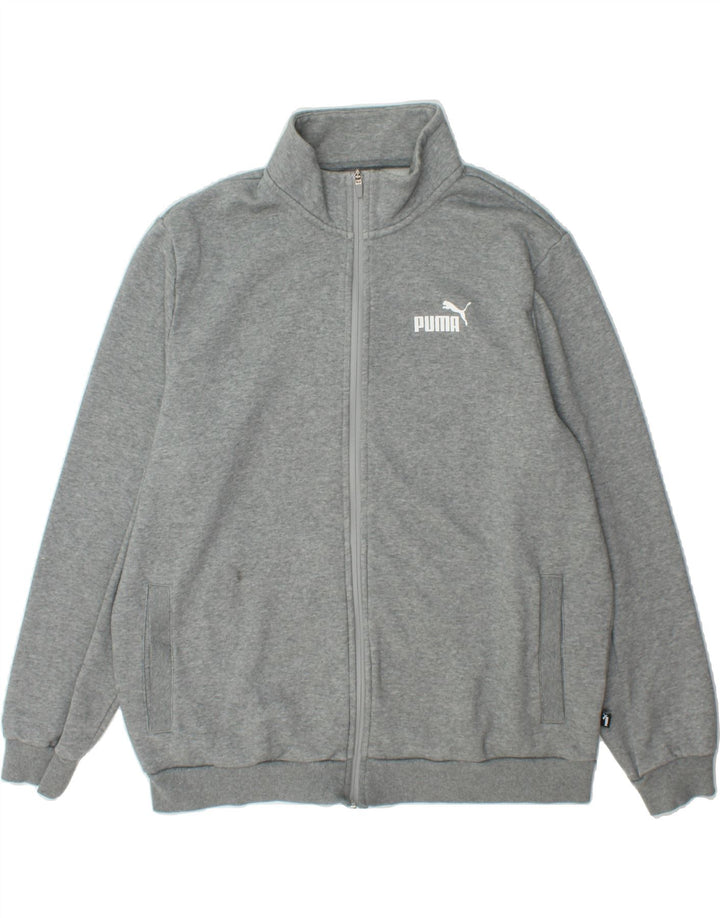 PUMA Mens Tracksuit Top Jacket XL Grey Cotton Vintage Puma and Second-Hand Puma from Messina Hembry 